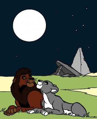 Kovu (adult) and Bellah (adult).jpg