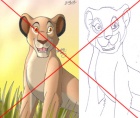 Drawings copied
 / traced from other artists