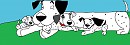 Pongo And 3 Beautiful Pups