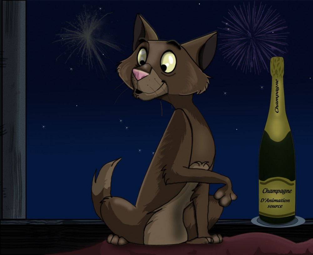 Happy new year, bonne année