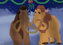 thème noël: Le baiser sous la branche de guies