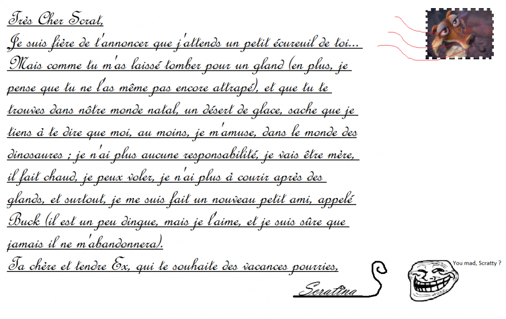 Ecrivez à vos amis !