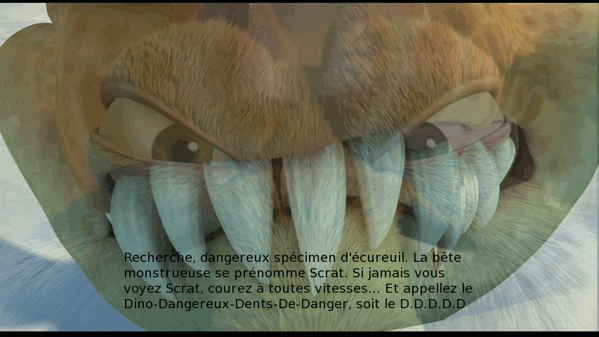 Attention ! Scrat dangereux spécimen