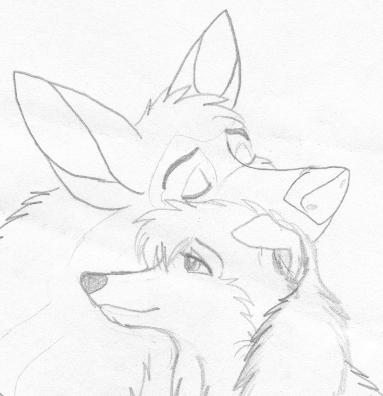 Charlie and Flo nuzzle <3
