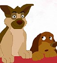 Charlie and Itchy as Puppies