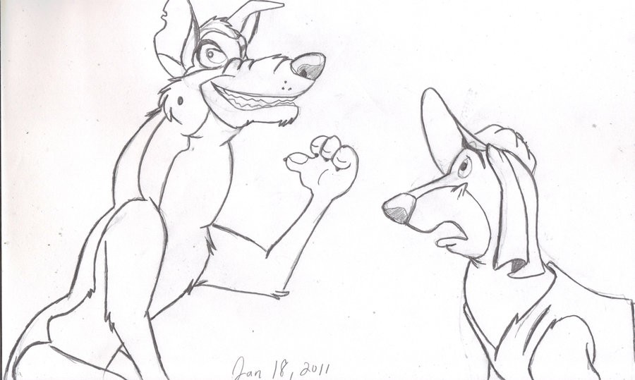 Charlie Itchy Chatting Sketch