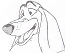 Itchy head shot doodle