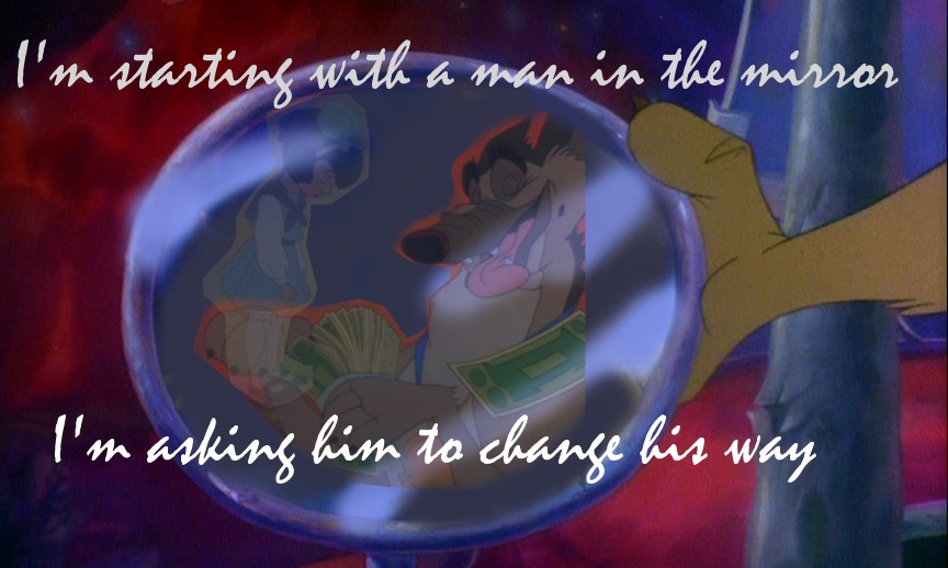 Man in the mirror