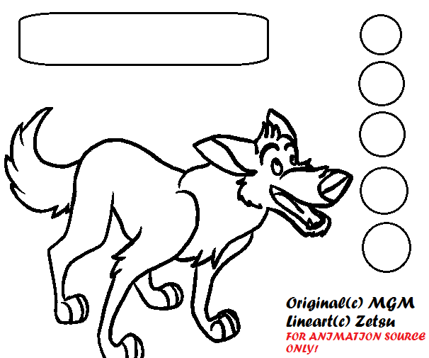 German Shepherd Lineart