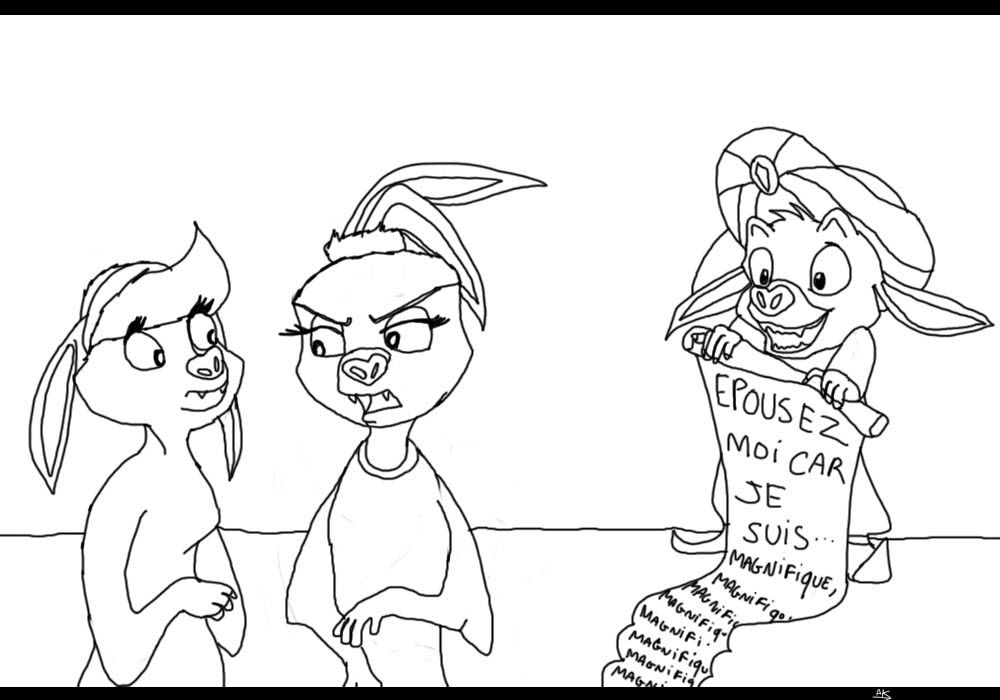 Petit dessin humouristique avec Bartok