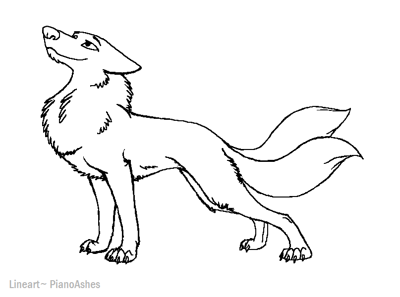 Line-art Request for wolfdog11werewolf