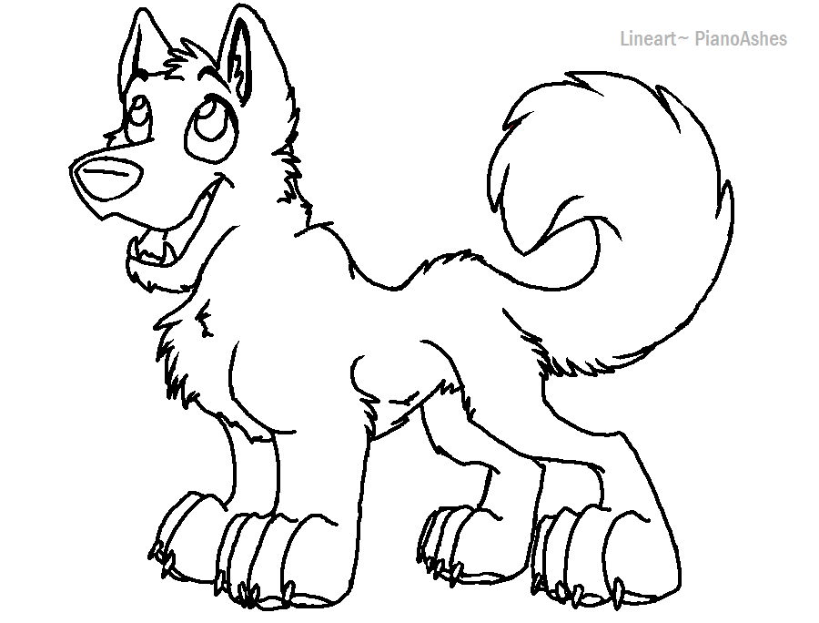 Puppy Lineart