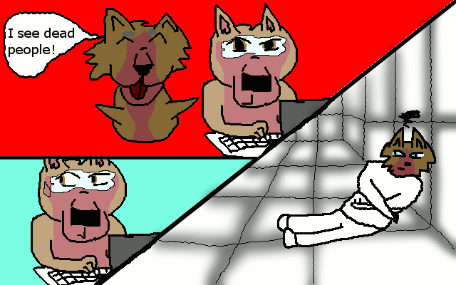 I see dead people. (comic)