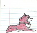 my version of the red faced pup (Aprel)