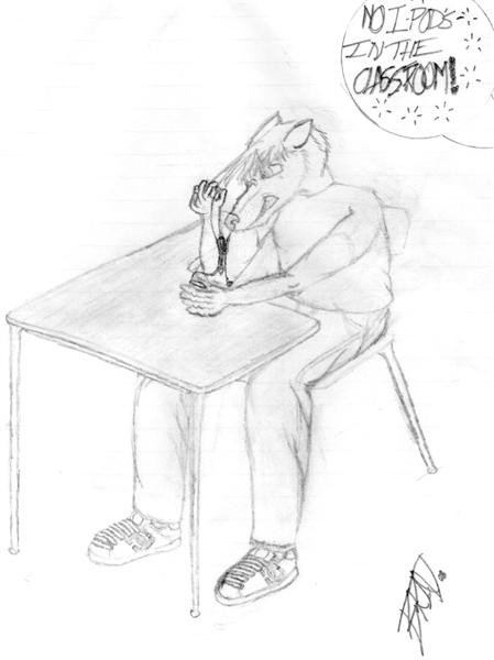 Adding a little school humor to my art