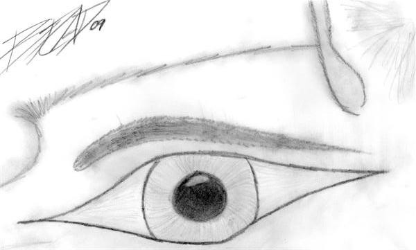 random eye sketch