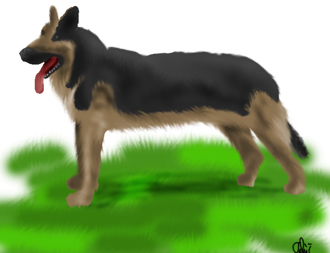German shepherd PS version