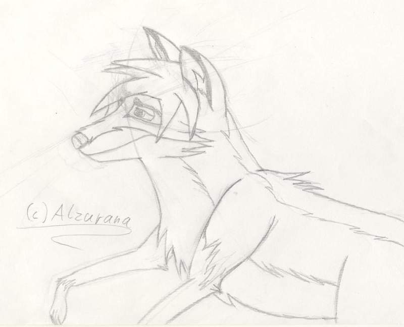 first REALLY sketch of Alzurana xD