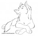 Wolf lineart