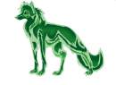 Green flamewolf