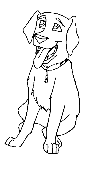 Labrador Lineart