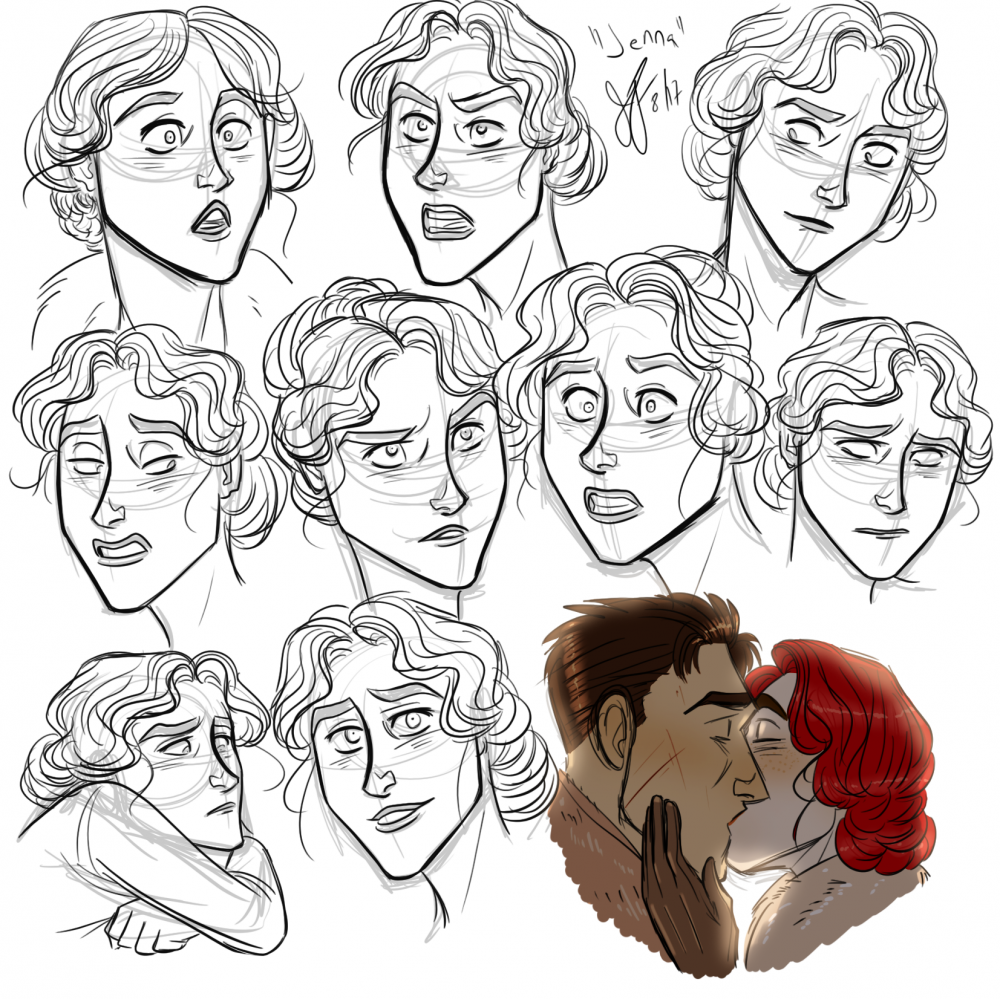 Humanized Jenna Sketches