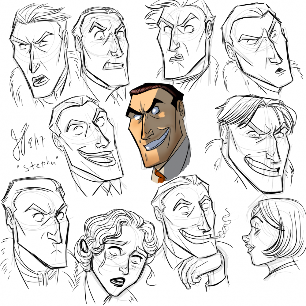 Humanized Steele Sketches