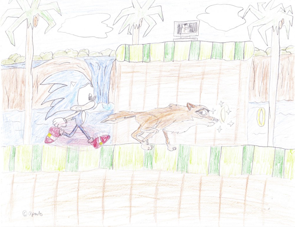 Balto in Green Hill zone