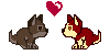 Balto and Jenna - Tiny love