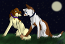 Lucy and her mate, Voltage ( (c) Faithful~friend)
