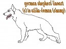 my german shepherd line art