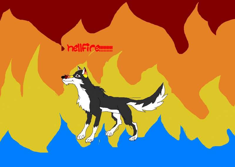  hellfire surounded by flames!!