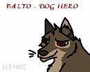 Balto sketch -- done in MS Paint