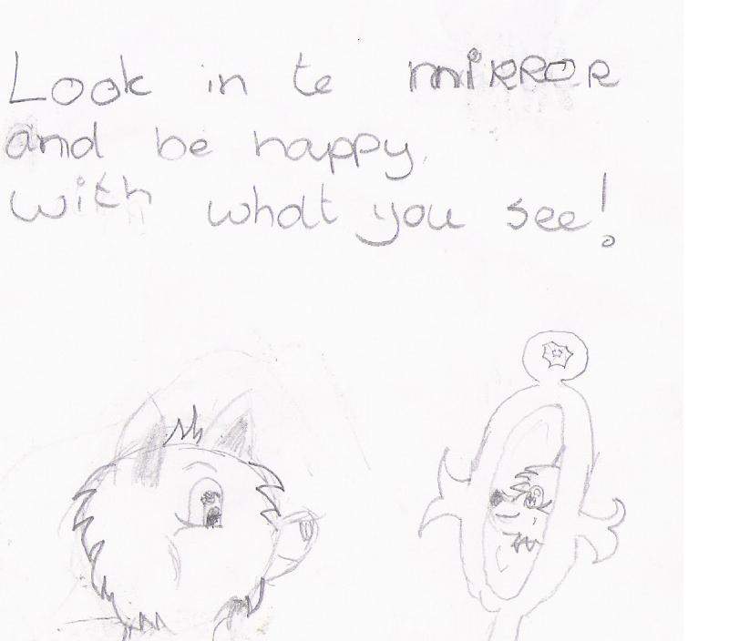 look in the morror