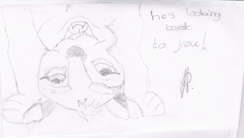 He looking under hisself to you :love: 