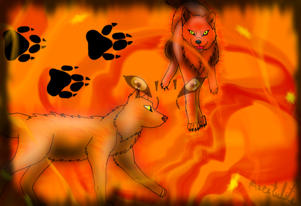 Blazing Elemental Wolves