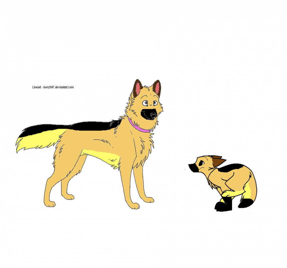Jolly and (one of) her little boy