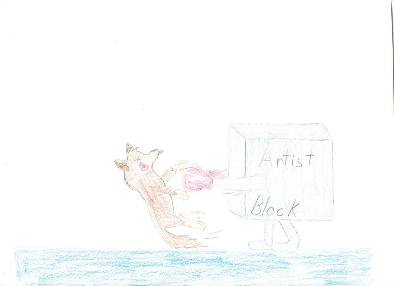 cartoony artist block