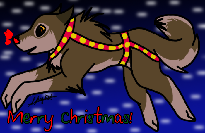 Balto the Red-nosed Wolfdog (: