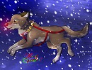 Balto the Red-Nosed Wolfdog