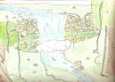 .... a water fall background