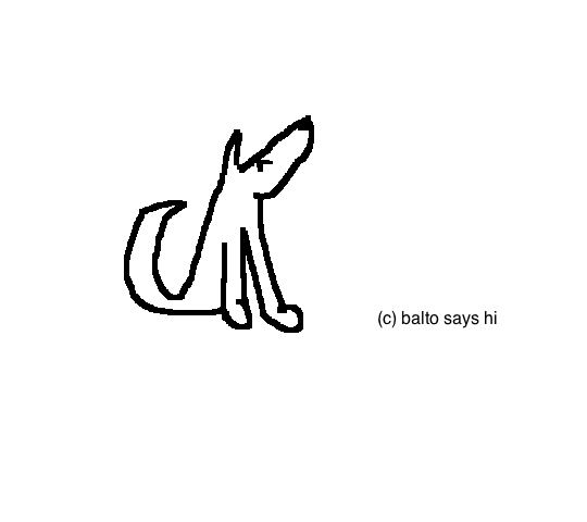 Free Balto Lineart