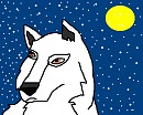 The Majestic white wolf
