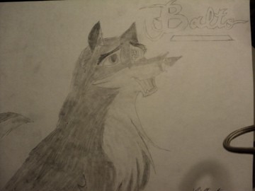 Balto Shaded Drawing