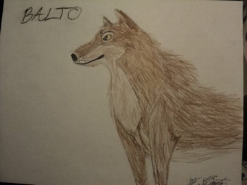 Realistic Balto Drawing