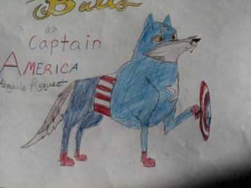Balto as Captain America!