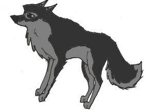 Wolfy Standing Left