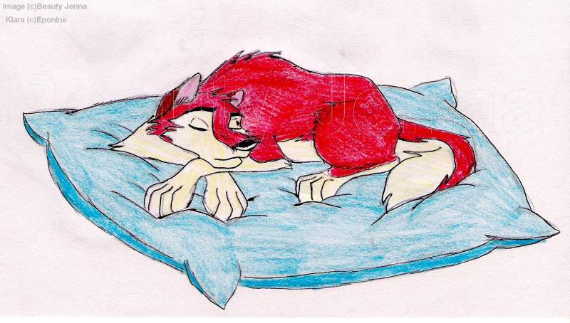 Kiara sleeping