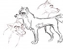 fast ugly sketches of Balto
