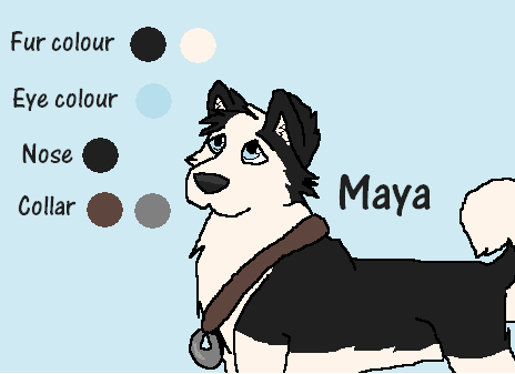 My Fursona Maya's Character Sheet